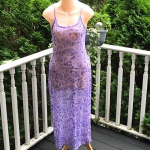 Women’s Semi Sheer Dress Lavender